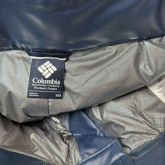 Columbia Wateproof Navy Omni Heat Insulated Ski Pants Sz XXS - Picture 5 of 7